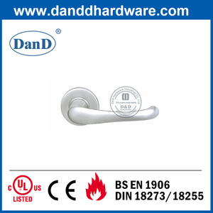 나무로 되는 Door-DDSH005용 스테인레스 스틸 304 실버 솔리드 레버 핸들