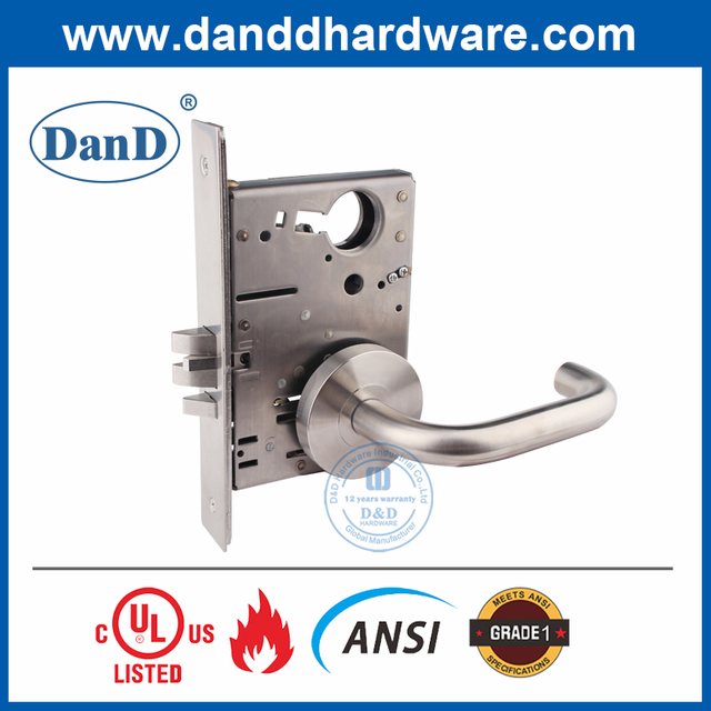 ANSI 등급 1 SS304 보조 데드 래치 장붓구멍 도어 잠금장치-DDAL31