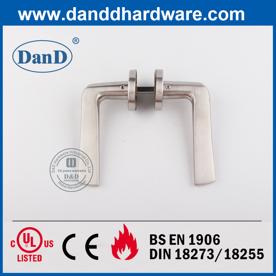 둥근 Rose-DDSH022의 현대 SS304 이중 전면 도어 레버 핸들