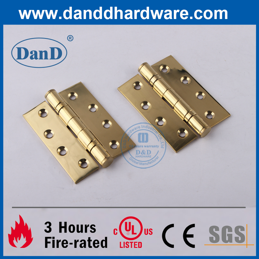 최고의 SUS304 광택 황동 장붓 구멍 장식 문 Hinge-DDSS001-4X3X3