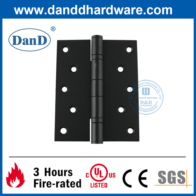 등급 316 매트 블랙 완전 장붓구멍 상업용 도어 힌지-DDSS011B-5X4X3