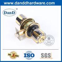 매트 블랙 및 골드 마감 아연 합금 도어 손잡이 잠금 장치-DDLK059