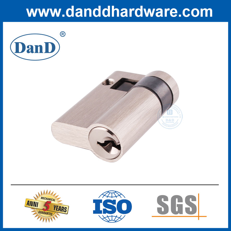 견고한 황동 45mm 하프 실린더 도어 잠금 장치 유로 잠금 실린더 유형-DDLC010