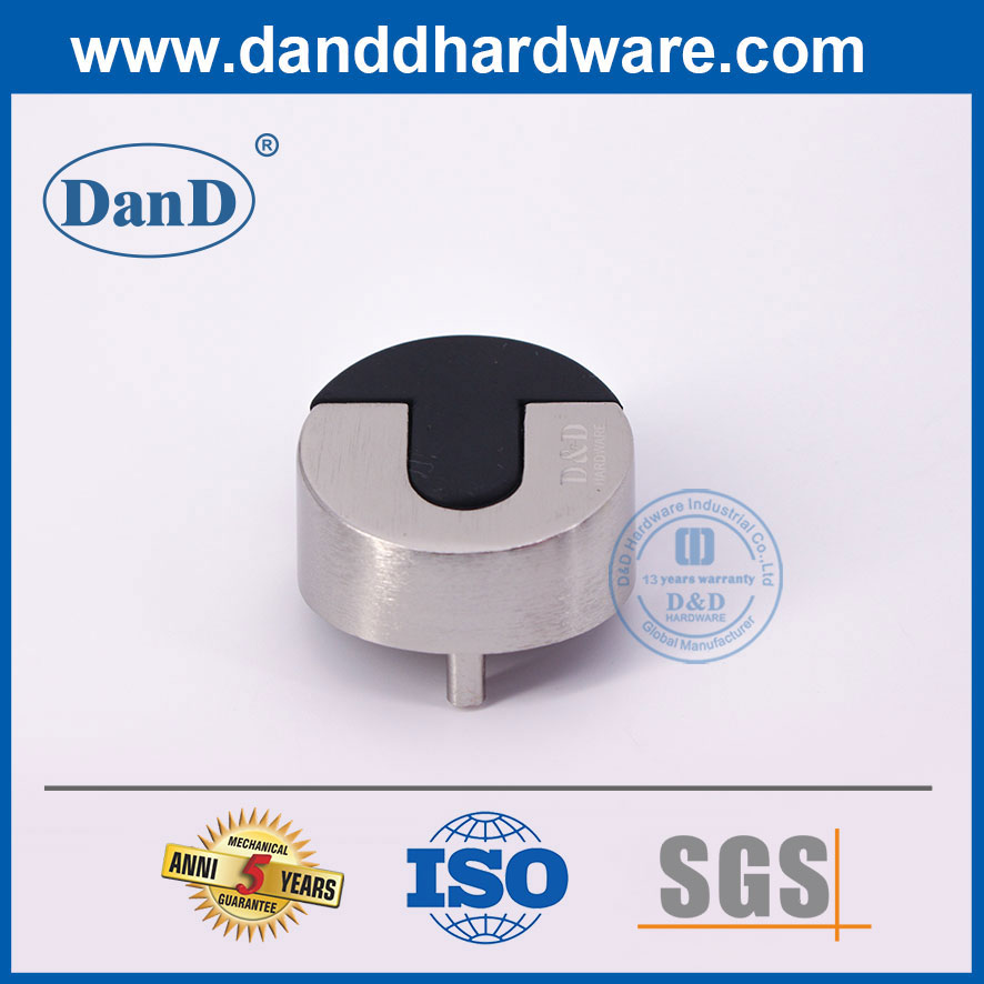 아연 합금 외부 도어 스톱 새틴 크롬 마감 독특한 도어 스톱퍼-DDDS006