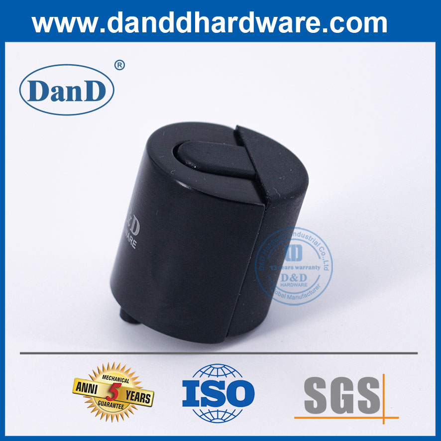 스테인레스 스틸 상업용 도어 스톱 플로어 도어 스톱 Black-DDDS012