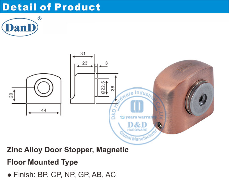 골동품 구리 도어 스톱