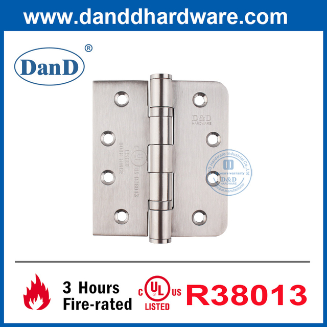UL 표준 도어 힌지 원형 및 사각형 코너 방화문 Hinge-DDSS001-FR-4X3.5X3