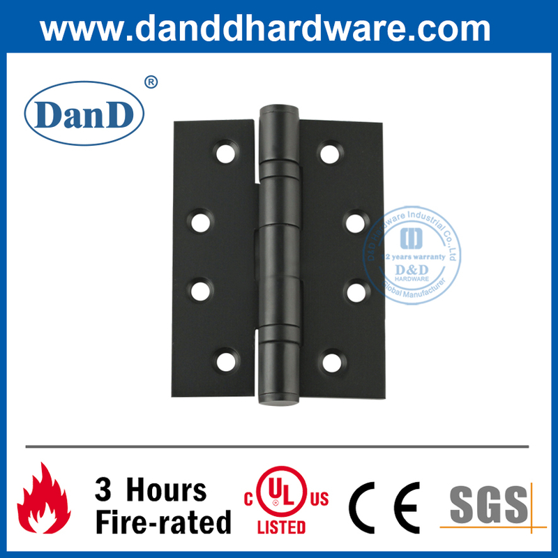 SUS201 검정색 장붓 구멍 버트 내부 도어 Hinge-DDSS001-4X3X3