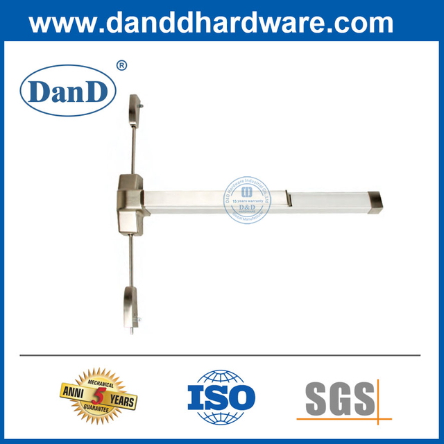 패닉 푸시 바 더블 도어 스테인레스 스틸 패닉 바 수직 Rod-DDPD002