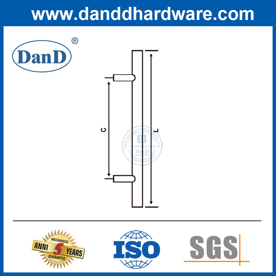 매트 블랙 풀 도어 핸들 스테인레스 스틸 미닫이 유리 도어 핸들 -DDPH031