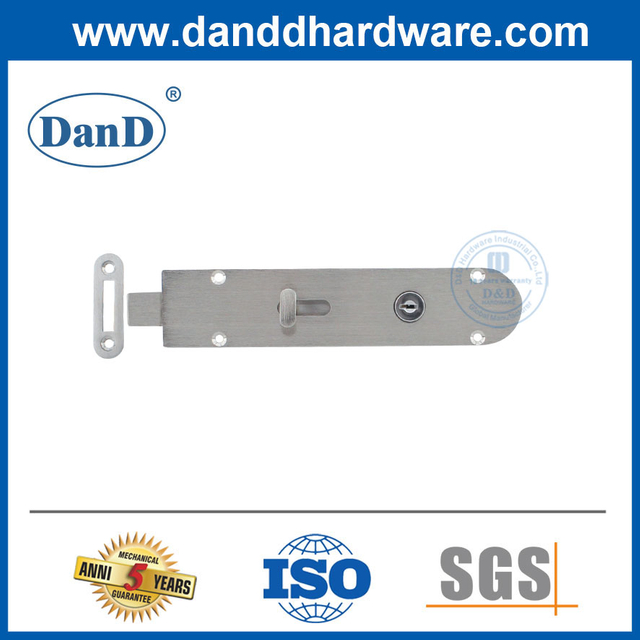잠금 장치가 있는 황동 두 볼트 황동 잠금 가능 배럴 볼트 Latch-DDDB027