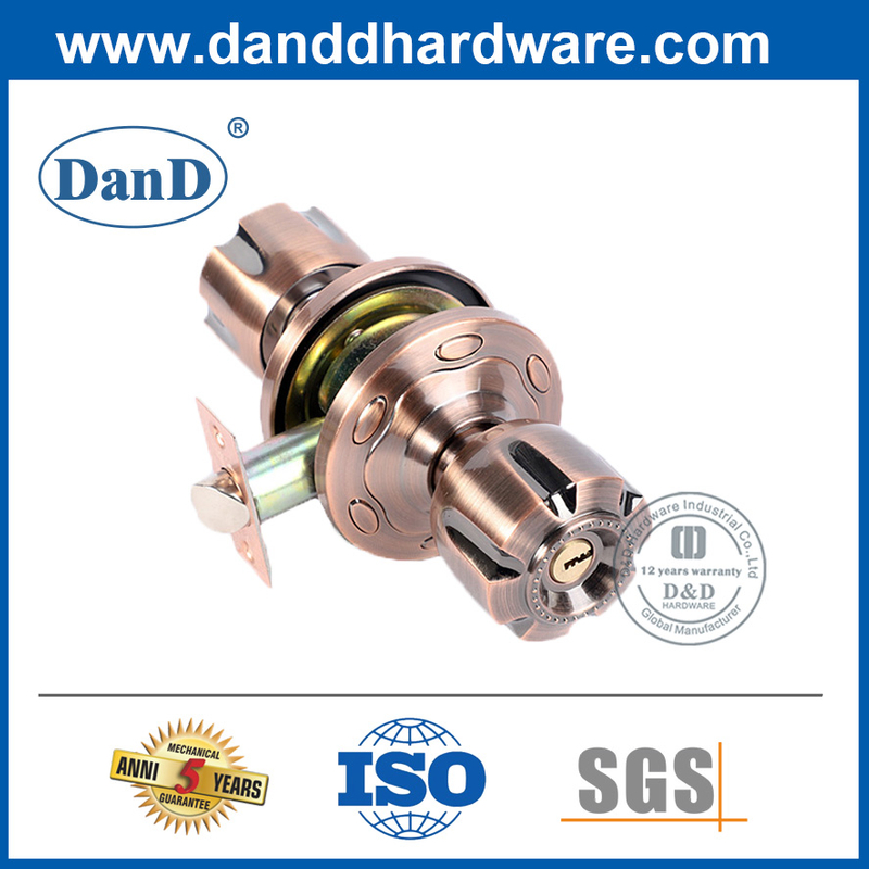 자물쇠와 Key-DDLK052를 가진 아연 합금 고대 구리 문 손잡이