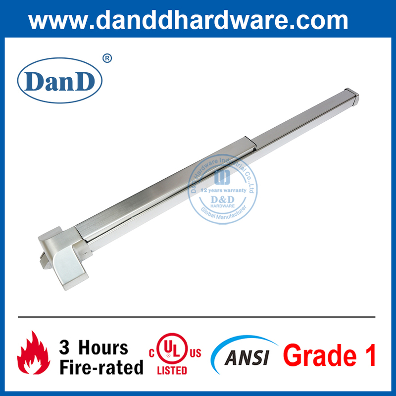 UL 등록 ANSI 강철 화재 등급 림 출구 장치-DDPD023