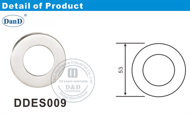 Rosette Escutcheon-D 및 D 하드웨어