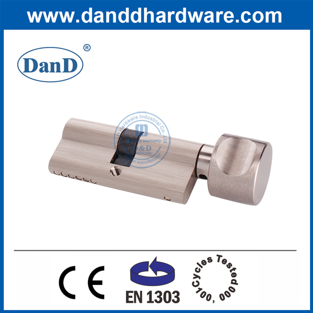 공장 가격 유로 프로필 솔리드 브래스 장붓 구멍 EN1303 도어 잠금 실린더 -DDLC001-70mm-SN