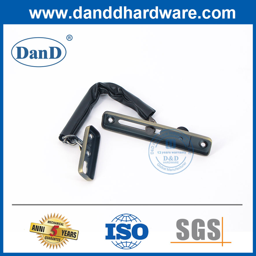 실내 체인 잠금 장치 스테인레스 스틸 앤티크 황동 체인 및 Lock-DDG004