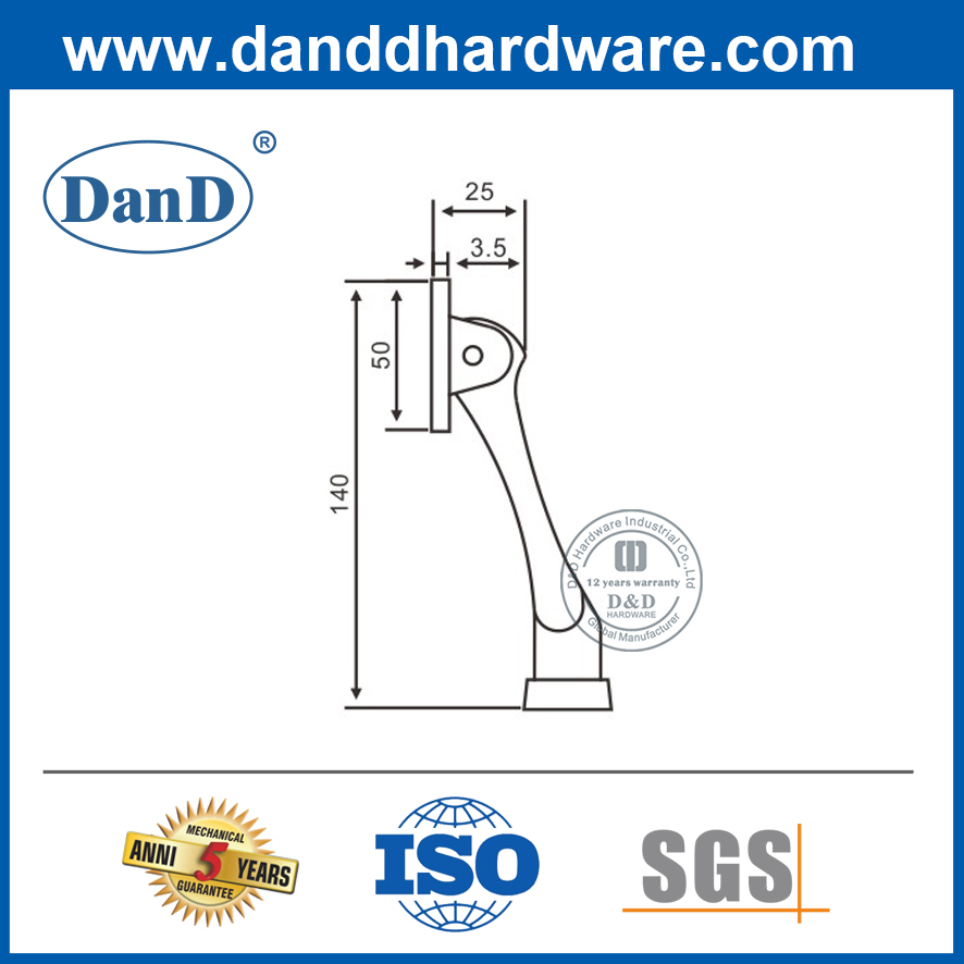 Door-DDDS022에 장착된 아연 합금 고무 도어 홀더