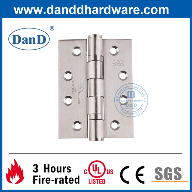 UL 등록-DDSS001-FR-4X3X3을 갖춘 스테인레스 스틸 304 방화 정격 폭풍 정문 경첩
