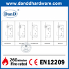 SS304 블랙 바디 장붓 구멍 입구 도어 잠금 장치 -DDML016-4585