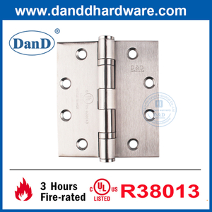UL 인증 호텔-DDSS002-FR-4.5x4x3.4용 내부 도어 경첩 볼 베어링 방화 등급 도어 경첩