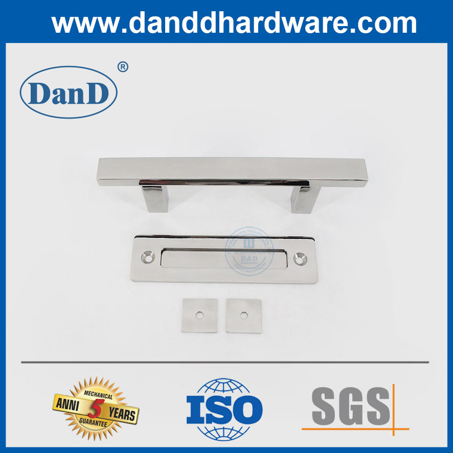 헛간 Door-DDBD103용 현대식 광택 스테인레스 스틸 사각형 모양 미닫이 문 손잡이