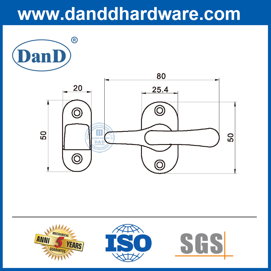 아연 합금 안전 가드 래치 입구 스테인레스 스틸 금속 스크린 도어 Guard-DDDG013