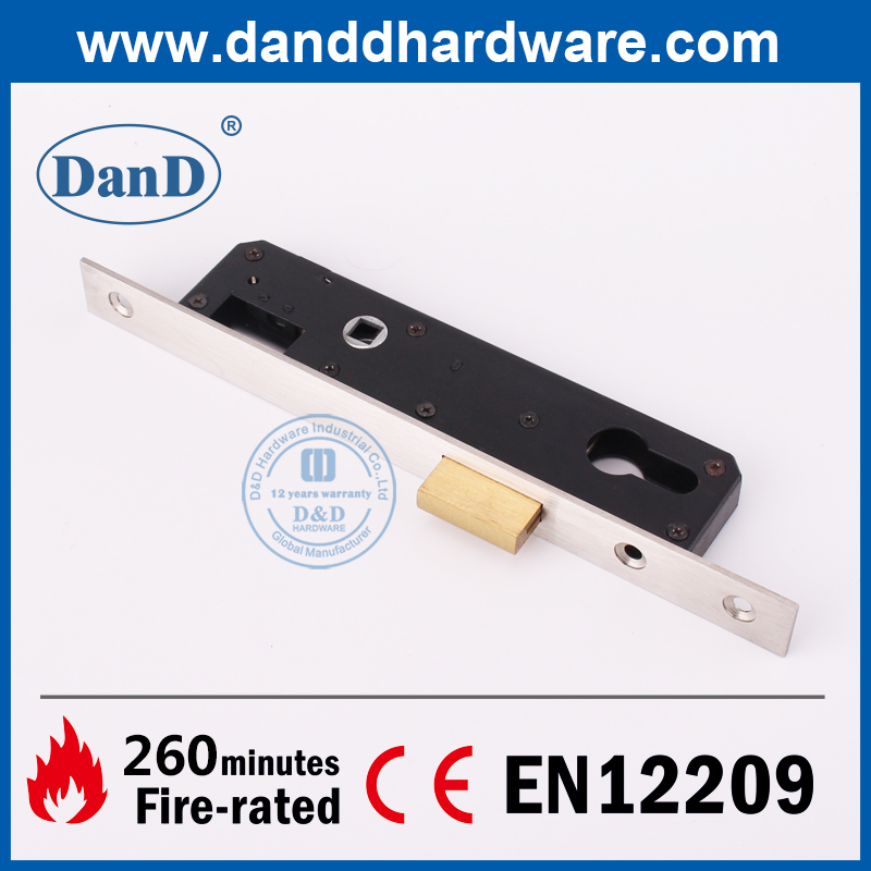 SS304 검정색 좁은 스타일 데드볼트 창고 Lock-DDML023-2585