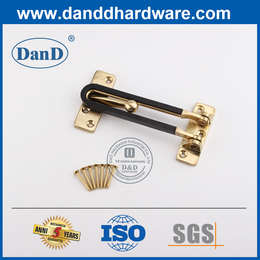 아연 합금 새틴 황동 상업용 도어 가드 Lock-DDDG008