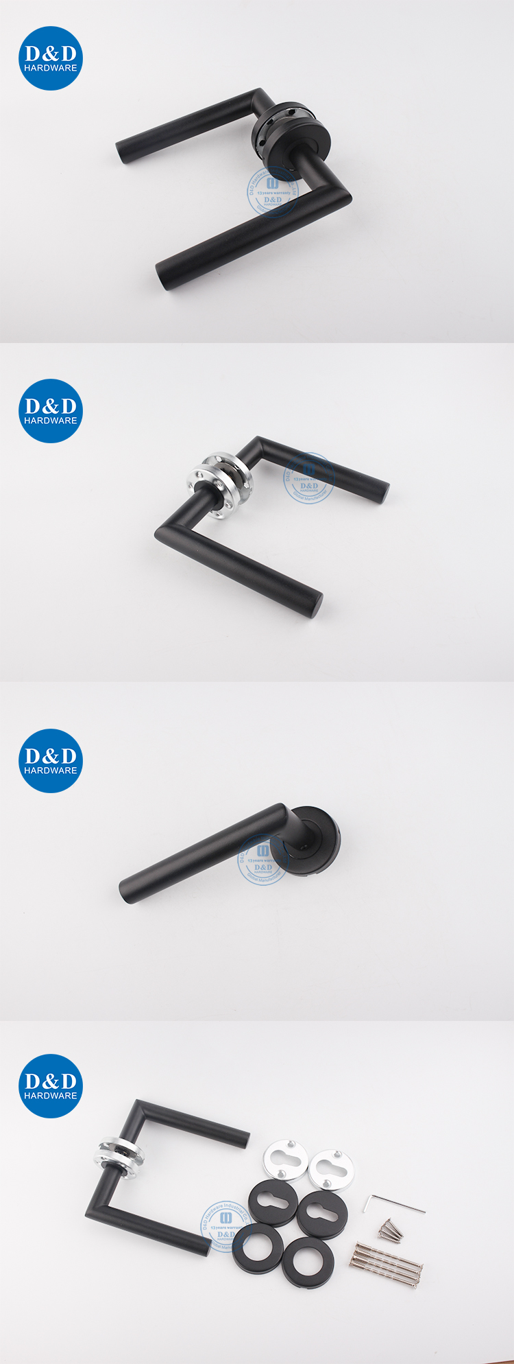 검은색 문 손잡이