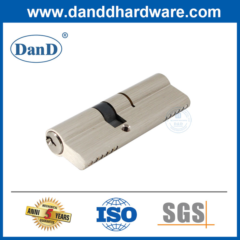 황동 오프셋 이중 실린더 컴퓨터 키 이중 개방형 도어 잠금 실린더-DDLC012