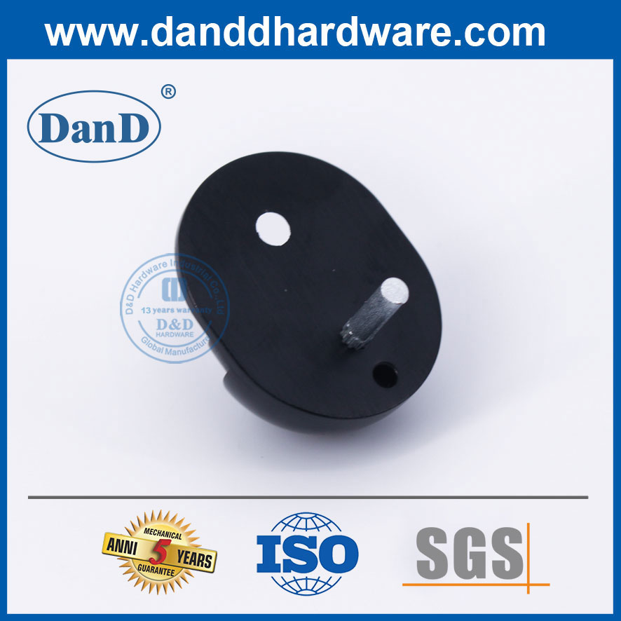 독특한 도어 스토퍼 라운드 스테인레스 스틸 블랙 도어 스토퍼 Floor-DDDS003