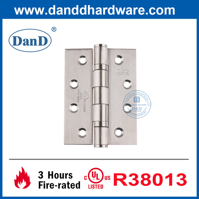 SUS304 UL 등록 도어 힌지 유형 상업용 도어 방화 등급 Hinges-DDSS001-FR-4X3X3