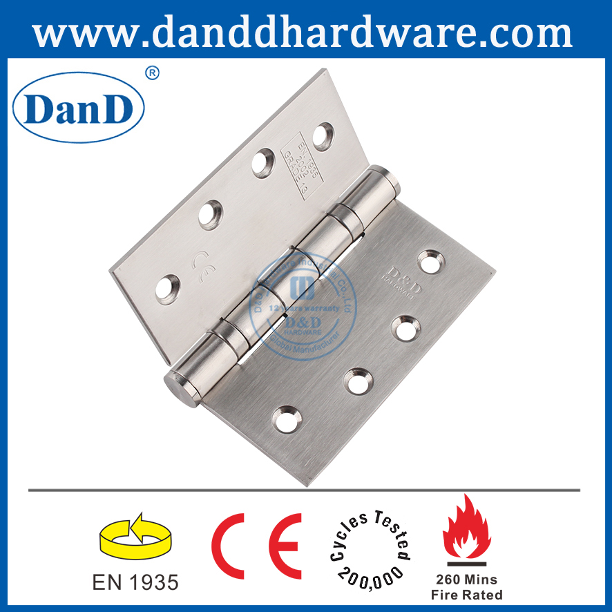 CE 4 인치 스테인레스 스틸 304 화재 탈출 문 장붓 구멍 경첩 -DDSS001-CE -4X4X3