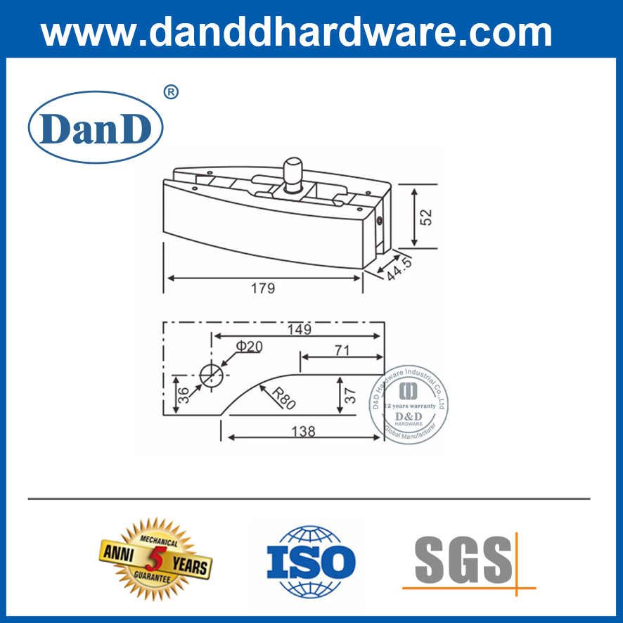 강화 유리 -DDPT008에 대한 최신 판매 현대 오버 패널 패치 피팅