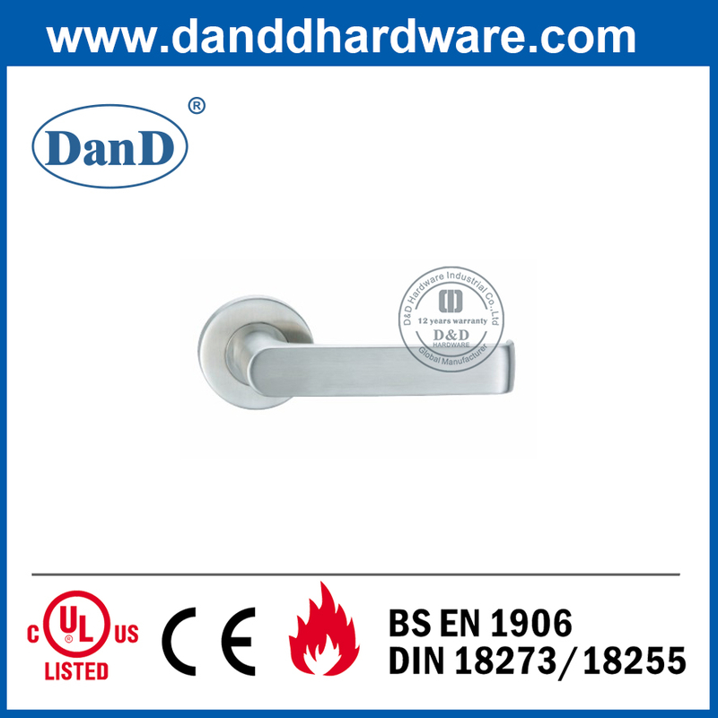 스테인레스 스틸 304 현대식 솔리드 레버 외부 도어 핸들-DDSH036