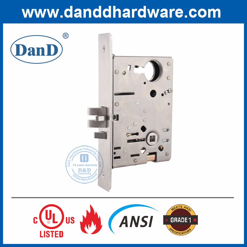 ANSI 등급 1 SS304 보조 데드 래치 장붓구멍 도어 잠금장치-DDAL31