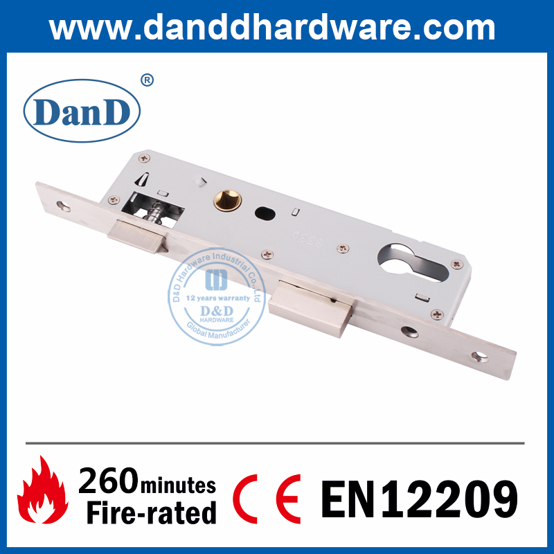 나무로 되는 Door-DDML021-3085를 위한 유로 스테인리스 좁은 문틀 장붓구멍 자물쇠