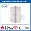 UL 등록 SUS201 정사각형 코너 완전 장붓 구멍 방화문 Hinge-DDSS005-FR-5x3.5x3.0