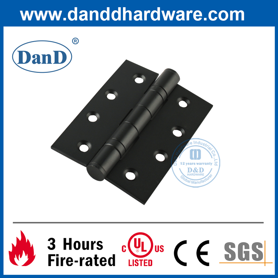 SUS201 검정색 장붓 구멍 버트 내부 도어 Hinge-DDSS001-4X3X3