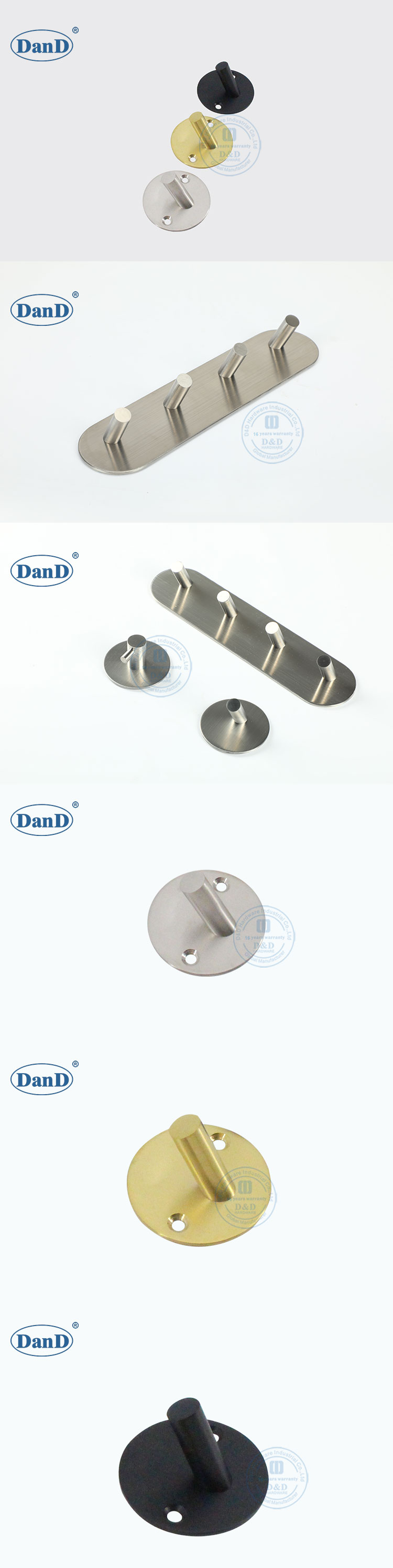 검정색과 금색 코트 후크
