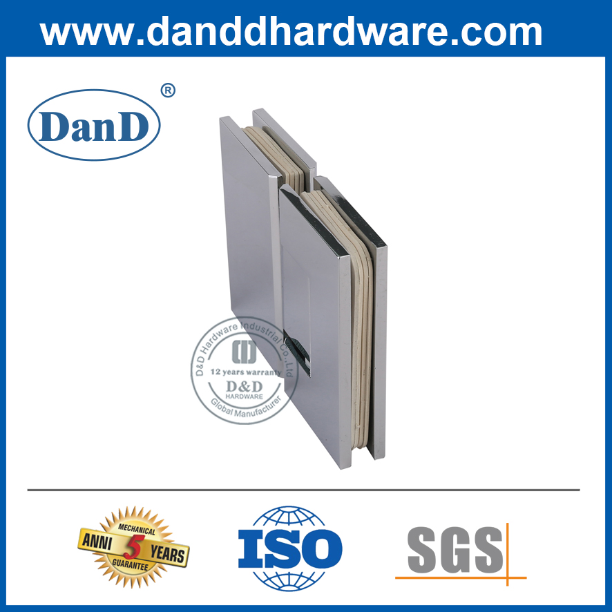 SS304 180도 유리 피팅 샤워 도어 Hinge-DDGH004