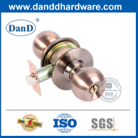 최고의 아연 합금 골동품 구리 외부 도어 손잡이 Lock-DDLK055