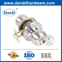 Doors-DDLK048용 아연 합금 열쇠가 있는 둥근 자물쇠 세트