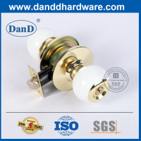 새로운 디자인 아연 합금 흰색 볼 도어 손잡이 Lock-DDLK067