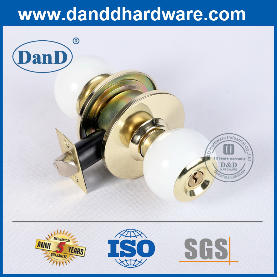 최고의 아연 합금 골동품 구리 외부 도어 손잡이 Lock-DDLK055