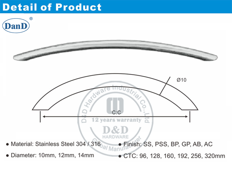 가구 핸들-D 및 D 하드웨어