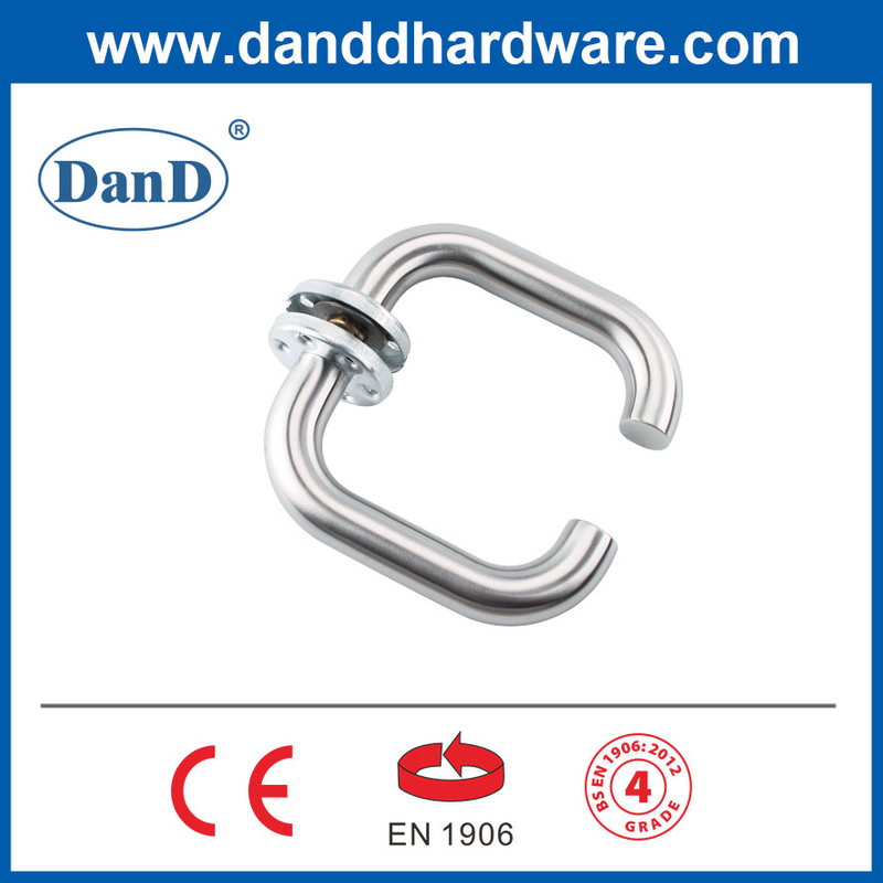 유럽 ​​EN1906 등급 4 스테인레스 스틸 현대식 전면 도어 핸들 -DDTH001