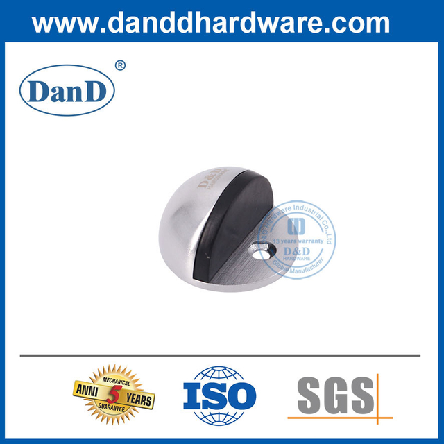 새틴 Chrome-DDDS004의 전면 도어 스토퍼 아연 합금 금속 도어 스토퍼