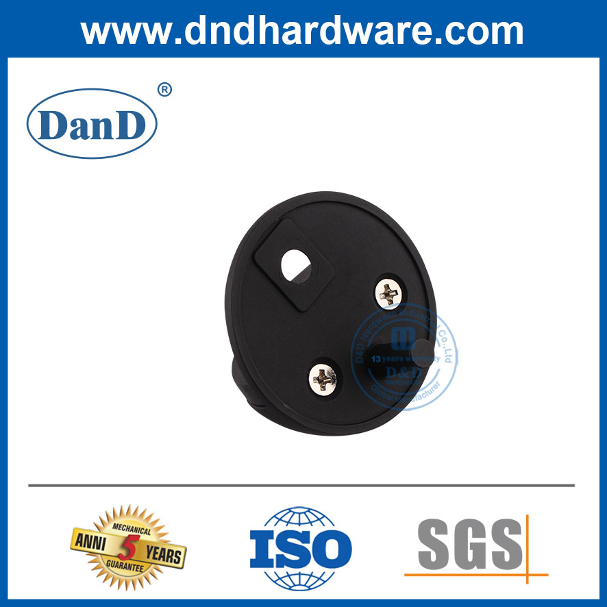 현대 도어 스톱 아연 합금 블랙 도어 스톱퍼-DDDS004