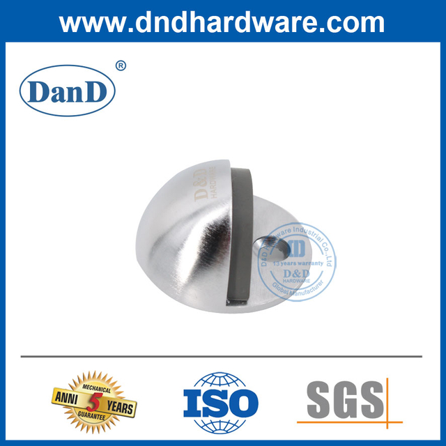 반구형 도어 스톱퍼 아연 합금 크롬 실버 도어 스톱-DDDS005